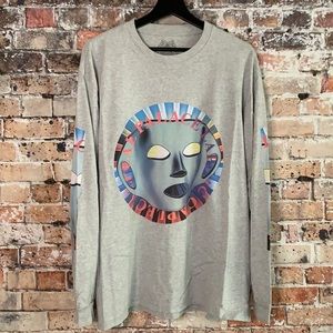 Palace Flat Stancey Longsleeve T- Shirt Grey Marl